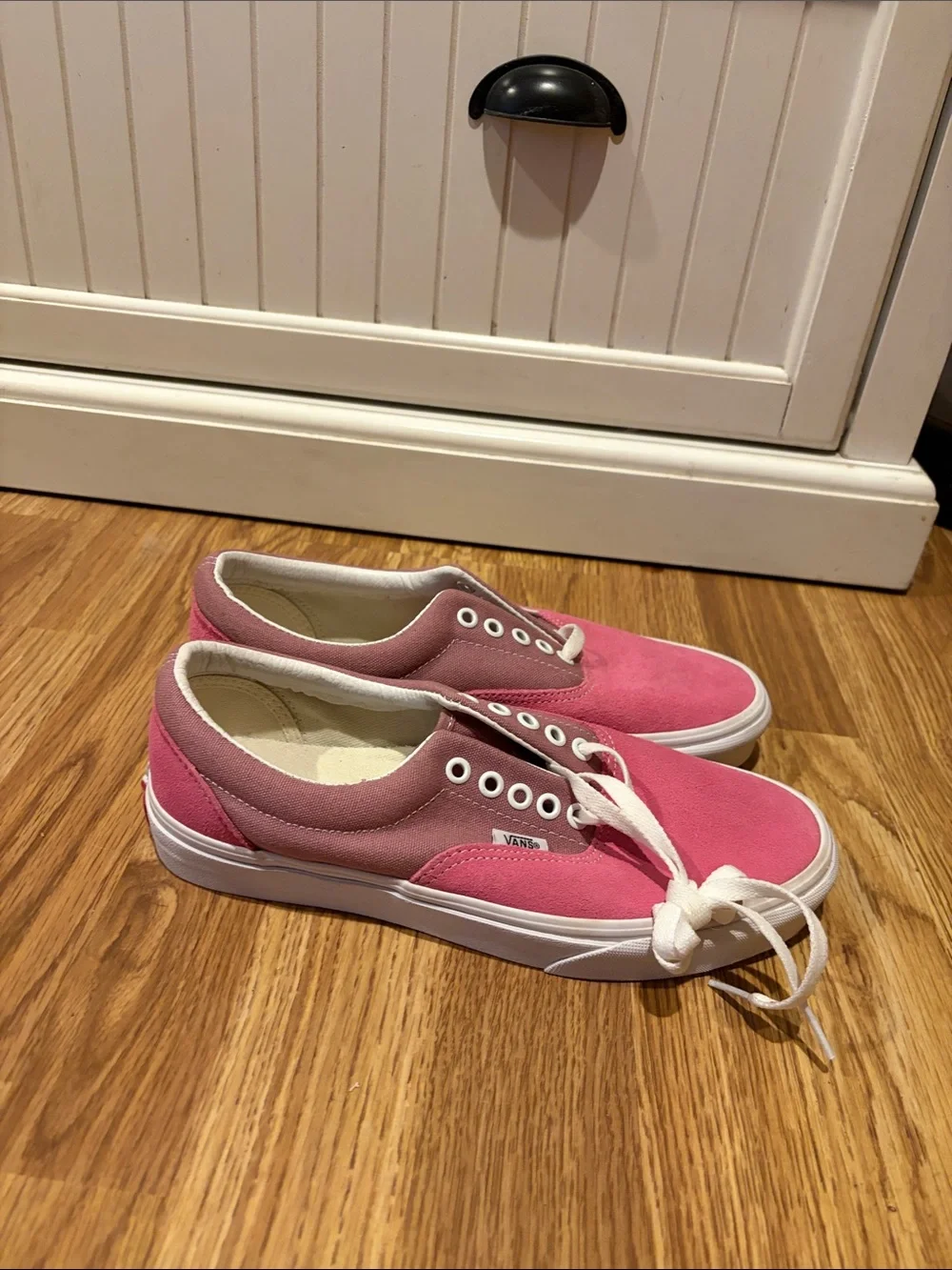 Vans Two-Tone Pink Canvas Sneakers - Picture 4 of 7
